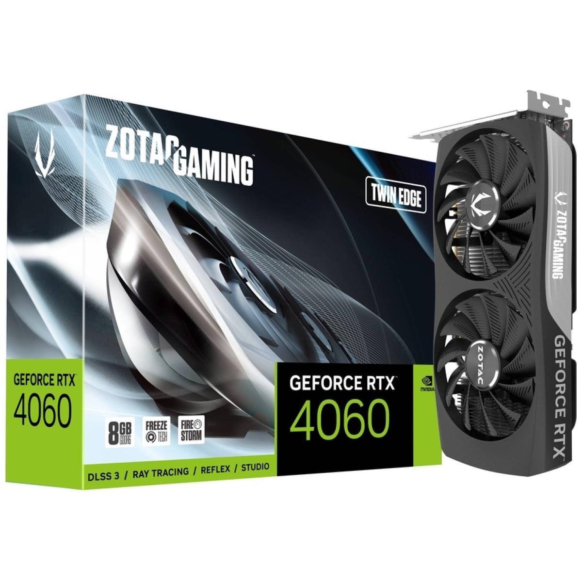 ZOTAC GAMING GeForce RTX 4060 Twin Edge 8GB GDDR6 - Graphics Card ZOTAC GAMING GeForce RTX 4060 Twin Edge 8GB GDDR6 - Graphics Card